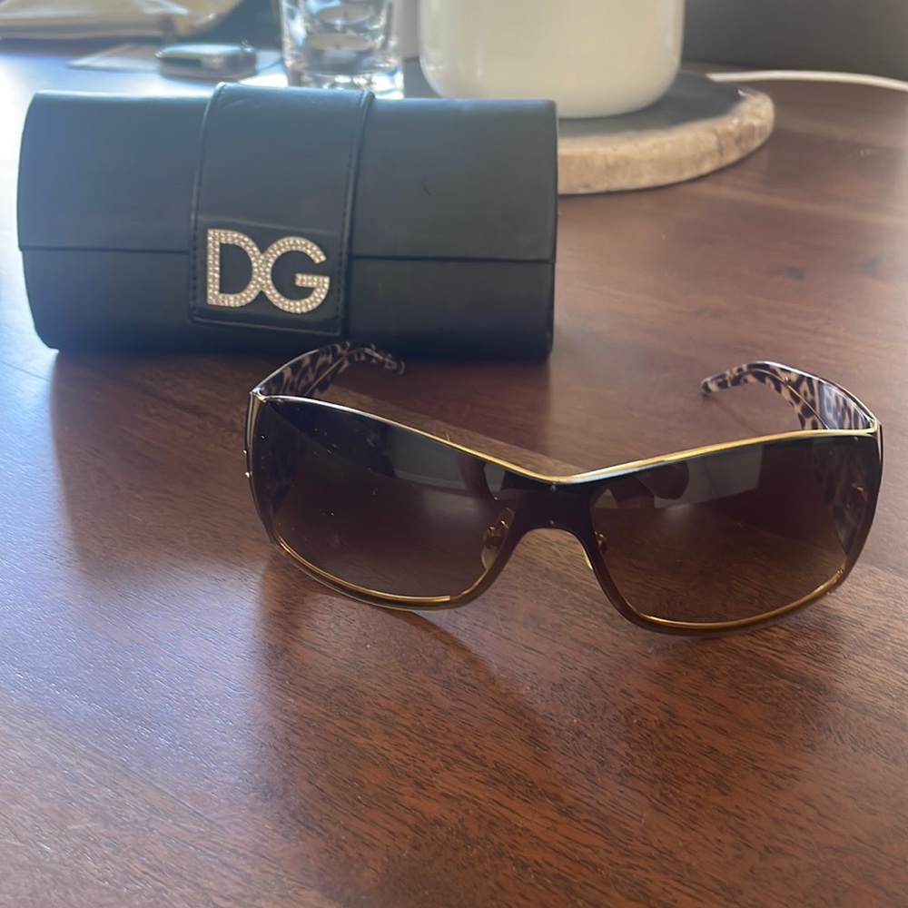 Black and gold sunglasses